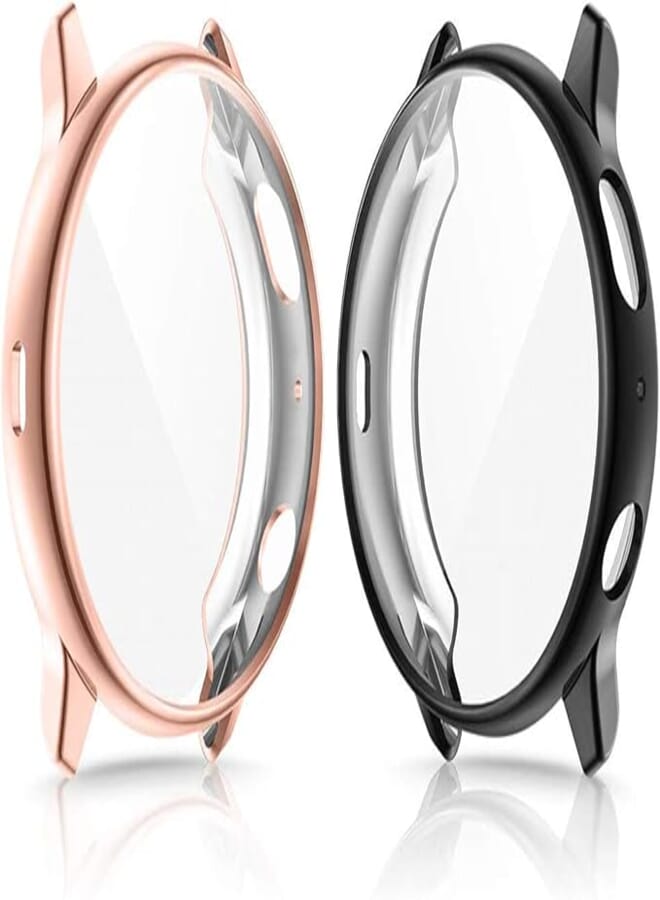 CAVN Full Coverage TPU Anti-Scratch Flexible Soft Protective Bumper Screen Protector for Galaxy Watch Active 2 40mm Smartwatch